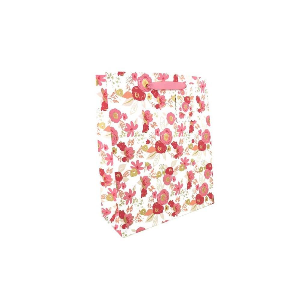 Large floral gift bag from Love Vivid featuring colorful flower patterns, ideal for special occasions and gift wrapping.
